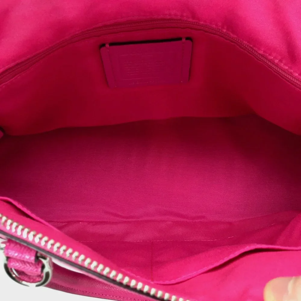 NWOT Coach Hot Pink Sierra Dome Satchel/Crossbody/Purse/Handbag_7